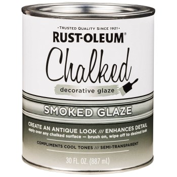 Rust-Oleum 315883 Chalked Decorative Glaze, Semi-Transparent Smoke  ~ 30 oz