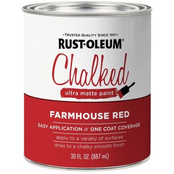 Rust-Oleum 329211 Chalked Ultra Matte Paint,  Farmhouse Red ~ 30 oz
