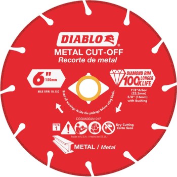 Freud/Diablo DDD060DIA101F 6 Dia Cut Disc