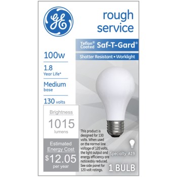 Ge Consumer Products 72546 100w Rough Service Bulb