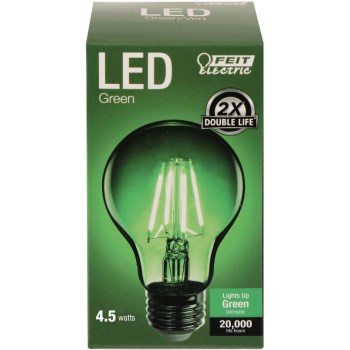 Feit Electric  A19/TG/LED Green A-Shape Bulb
