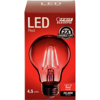 Feit Electric  A19/TR/LED Red A-Shape Bulb