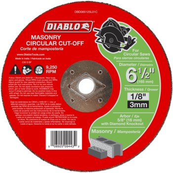 Freud/Diablo DBD065125L01C 6.5 Msnry Disc