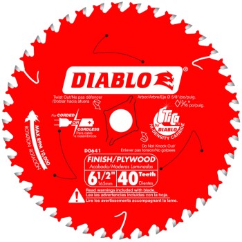 Freud/Diablo D0641A 6.5 40t Finish Blade