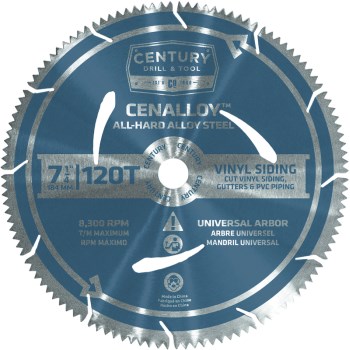 Century Drill &amp; Tool   08240 8240 7-1/4 120t Vinyl Blade