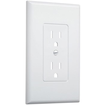 Hubbell Electrical  2500W Masque Duplex Cover, White ~ 1 Gang