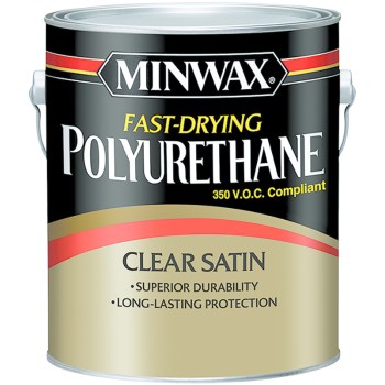 Minwax 319020000 Fast Dry Polyurethane, Clear Satin ~ Gal