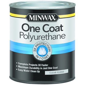 Minwax 356100000 One Coat Polyurethane, Gloss ~ Qt