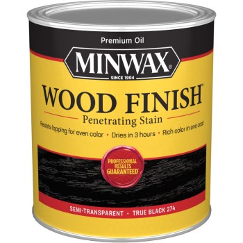 Minwax 700514444 True Black Wood Stain ~ Quart
