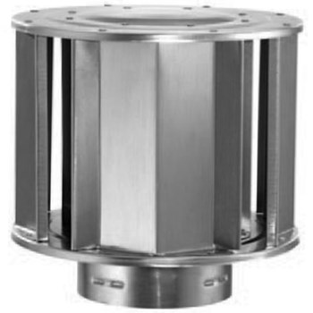 DuraVent   5GVVTH Type B Gas Vent High Wind Vent Cap, Galvanized Steel ~  Fits 5&quot; Pipe