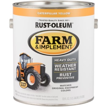 Rust-Oleum 280179 Farm &amp; Implement Paint, Caterpillar Yellow ~ Gallon