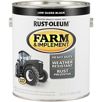 Rust-Oleum 280168 Farm &amp; Implement Finish, Low Gloss Black  ~  Gallon