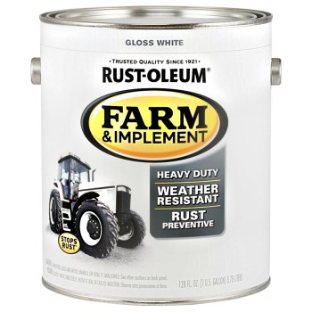 Rust-Oleum 280166 Farm &amp; Implement Finish, Gloss White   ~  Gallon