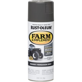 Rust-Oleum 280133 Farm &amp; Implement Spray Paint, Massey Ferguson Gray ~ 12 0z