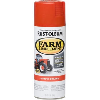 Rust-Oleum 280142 Farm Implement Spray Paint ~ Kubota Orange