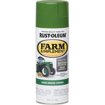 Rust-Oleum 280124 Farm &amp; Implement Spray Paint,  John Deere Green ~ 12 oz