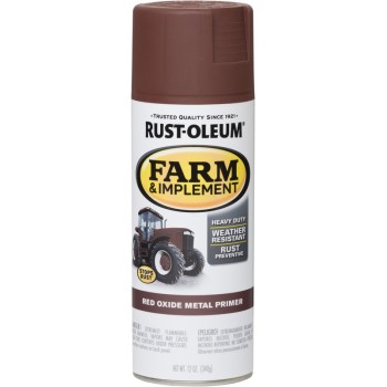 Rust-Oleum 280137 Farm &amp; Implement Spray Primer, Red Oxide ~ 12 oz