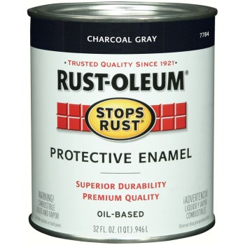 Rust-Oleum 7784502 Protective Enamel, Charcoal Gray ~ Quart