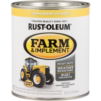 Rust-Oleum 280150 Farm &amp; Implement Paint,  John Deere Yellow ~ Qt
