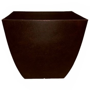 Southern Patio HDR-019275 Newland Series Outdoor Square Planter,  Coffee ~ 16&quot;