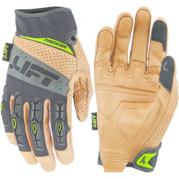 Lift Safety GTA 17KBL Pro Tacker Worker Glove, Brown/Black ~ Large