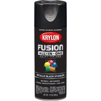 Krylon K02790007 2790 Sp Metallic Black Stainless Paint