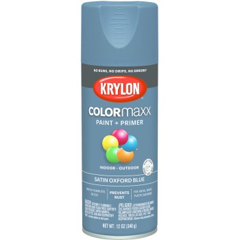 Krylon K05571007 5571 Sp Satin Oxford Blue Paint