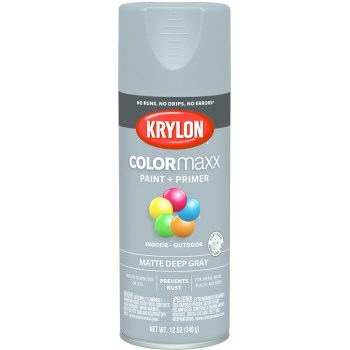 Krylon K05550007 5550 Sp Matte Deep Gray Paint