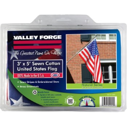 Valley Forge Flag Co  USB3 3x5 Cotton Us Flag