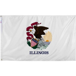 Valley Forge Flag Co  IL3 3x5 Illinois Flag