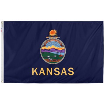 Valley Forge Flag Co  KS3 3x5 Kansas Flag