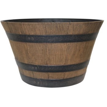 Southern Patio HDR-055471 Whiskey Barrel ~ 22.25&quot;