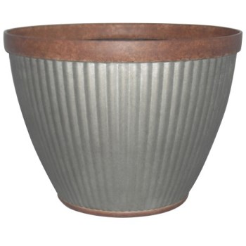 Southern Patio HDR-054795 Galvanized Planter ~ 15&quot;