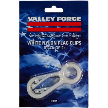 Valley Forge Flag Co  FC2 Wh Nylon Clips