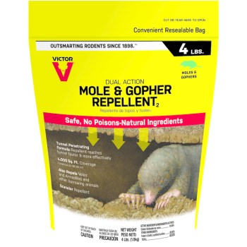 Woodstream M7001-1 Mole &amp; Gopher Repellent ~ 4 lb