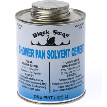 Black Swan Mfg 17260 Shower Pan Solvent Cement ~ 16 oz