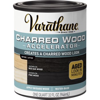 Rust-Oleum 347105 Wood Accelerator, Charred Wood ~ Quart