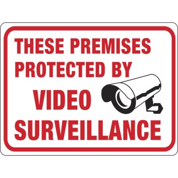Hy-Ko 20619 Video Surveillance Sign ~ 9&quot; x 12&quot;
