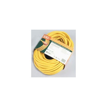 Coleman Cable 1689SW0002 01659 12/3 100 Yel Ext Cord