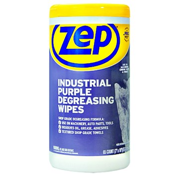 Amrep/ZEP ZUINDPRPL65 Degreaser Wipes, One Container of 65 Wipes ~ 7&quot; x 10&quot;
