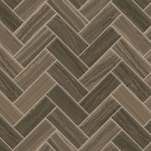 Highland 1&quot; x 4&quot; Floor &amp; Wall Mosaic in Cocoa