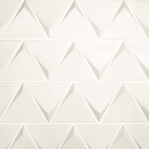 Triangolo 5&quot; x 5&quot; Wall Tile in White