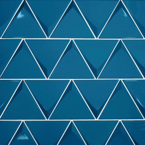 Triangolo 5&quot; x 5&quot; Wall Tile in Electric Blue