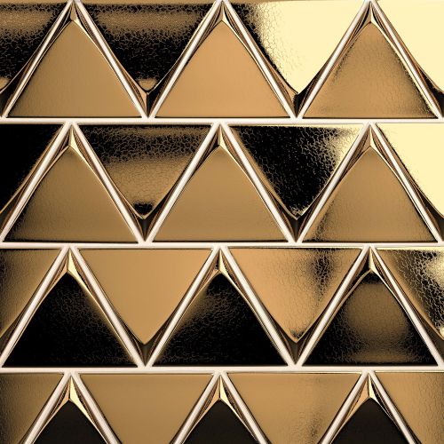 Triangolo 5&quot; x 5&quot; Wall Tile in Metallic