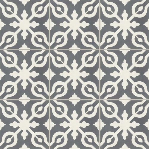 Remy 8&quot; x 8&quot; Matte Decorative Cement Tile in Soffia