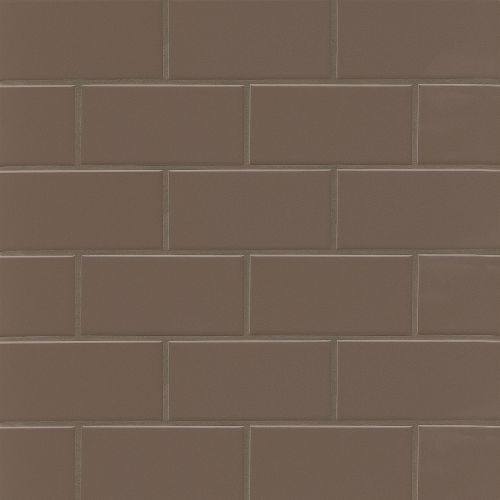 Traditions 3&quot; x 6&quot; Matte Ceramic Tile in Cocoa