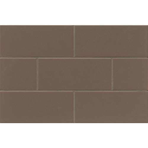 Traditions 4&quot; x 10&quot; Glossy Ceramic Tile in Cocoa