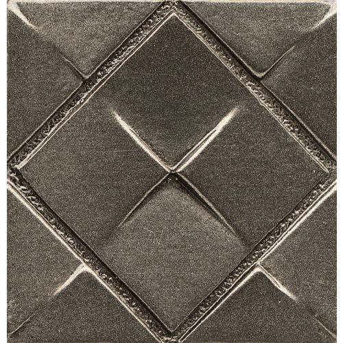 Ambiance 2&quot; x 2&quot; Matrix City Metal Resin Insert in Brushed Nickel