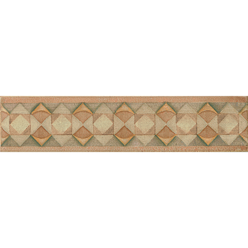 Cotto Nature 3&quot; x 14&quot; Trim in Decos- Hand Painted