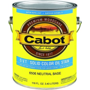 Cabot 140.0006706.007 Low VOC  O.V.T. Oil Stain, Neutral Base ~ Gal
